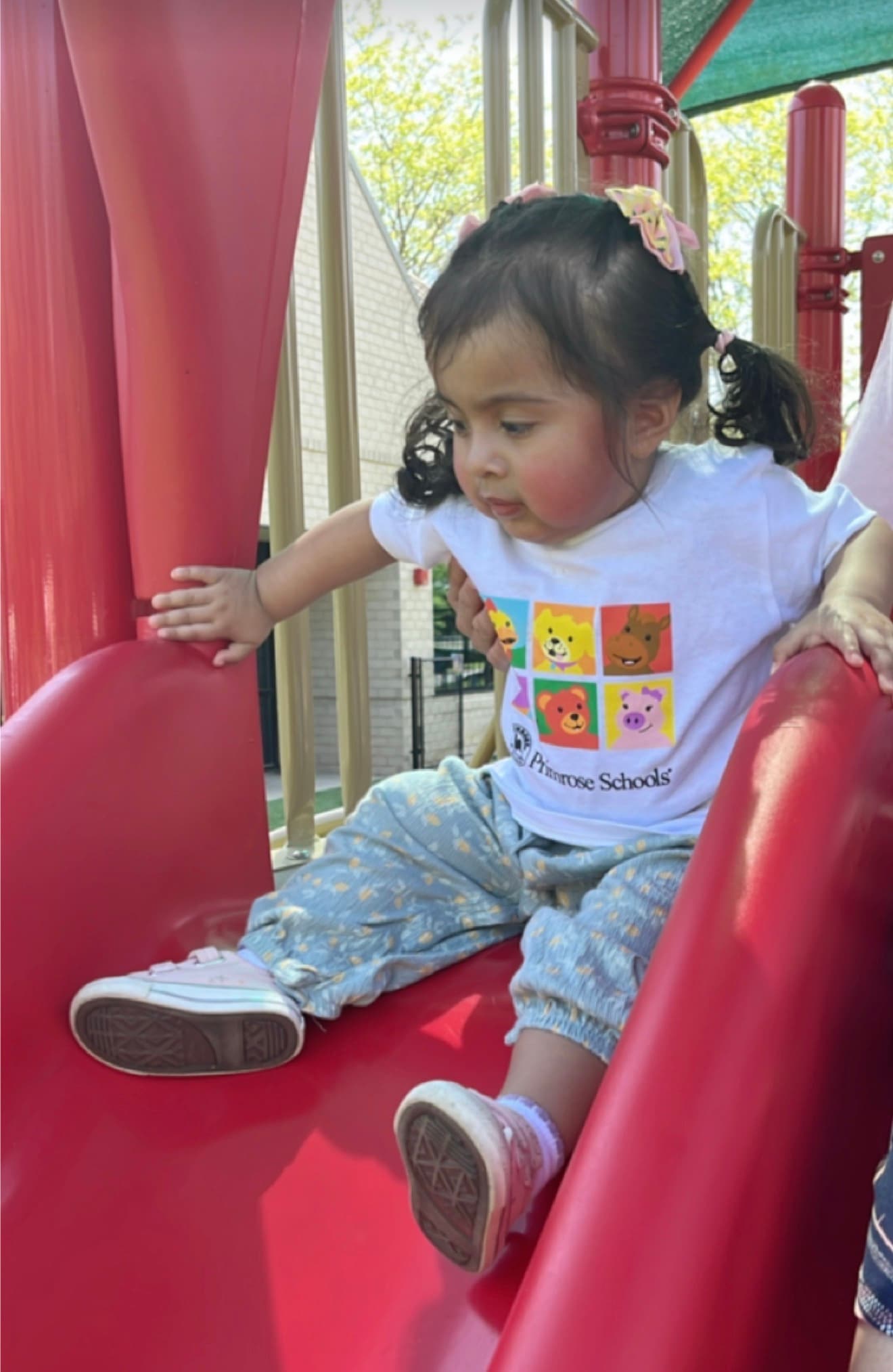 girl on slide
