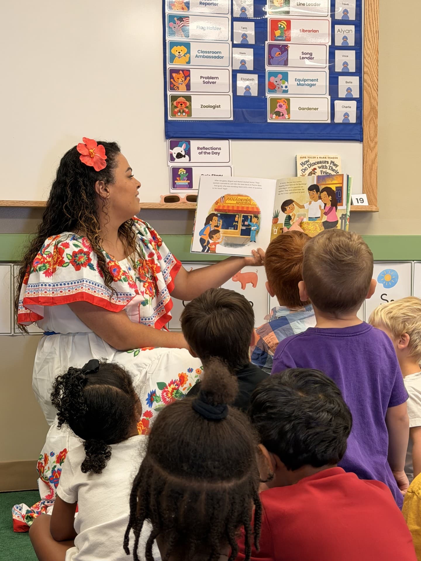 Mrs. Ashley Reading a Puerto Rican Inspired Story From Childhood