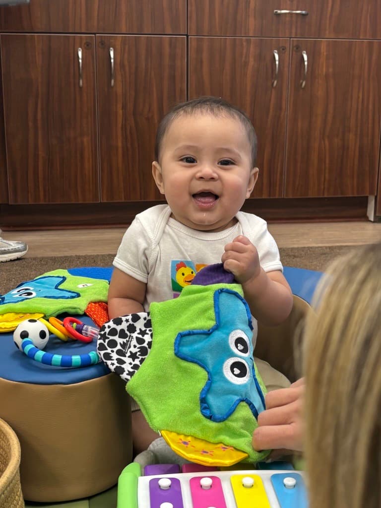 baby with toys