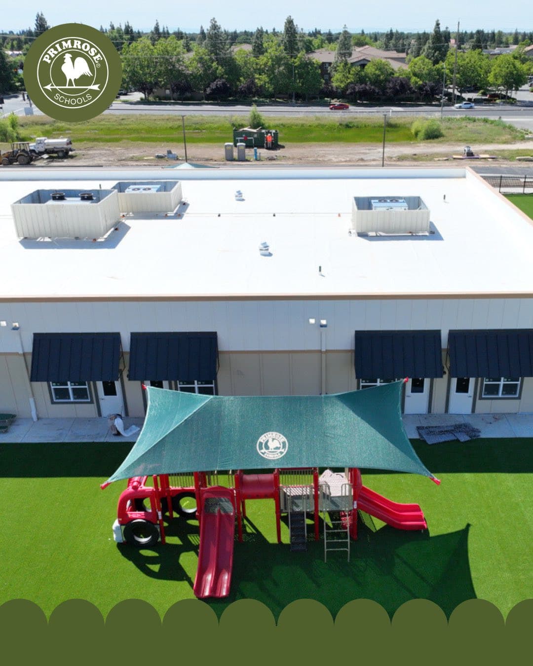 Our playgrounds are coming to life at Primrose School of Roseville at Blue Oaks!