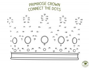 Primrose connect the dots to complete the crown