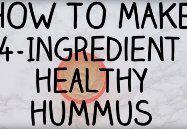 Snacktivity: 4-Ingredient Hummus